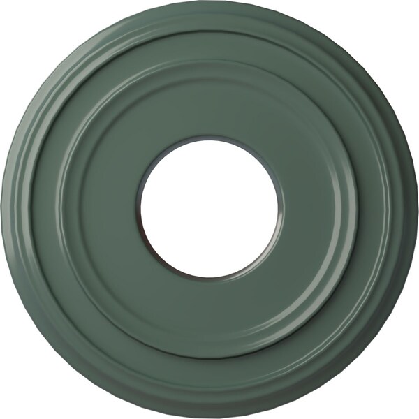 Ekena Millwork Classic Ceiling Medallion (Fits Canopies up to 7 1/4"), 12 3/8"OD x 4"ID x 1 1/8"P, Cloud Burst CM12CLCBF - main